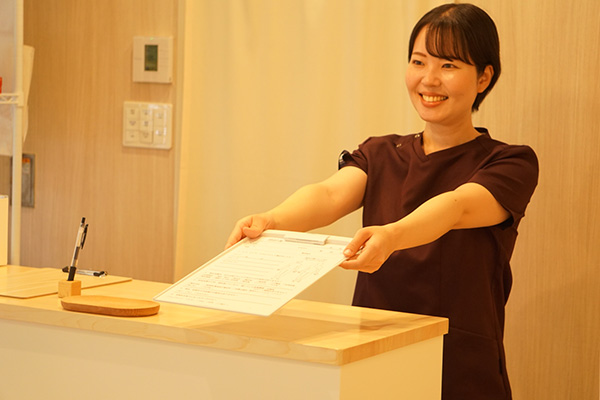 カウンセリング票の記入